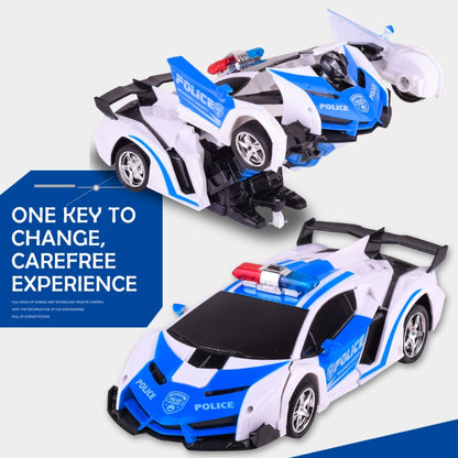 1023 4 Channels Remotely Deformed Car Police Model Car Toy Car by bashfashion