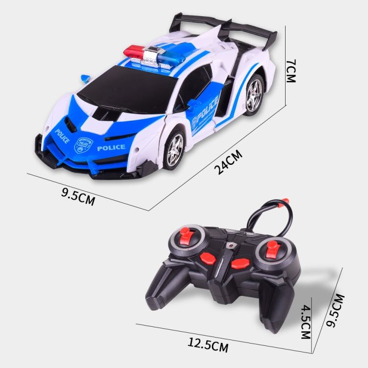1023 4 Channels Remotely Deformed Car Police Model Car Toy Car by bashfashion