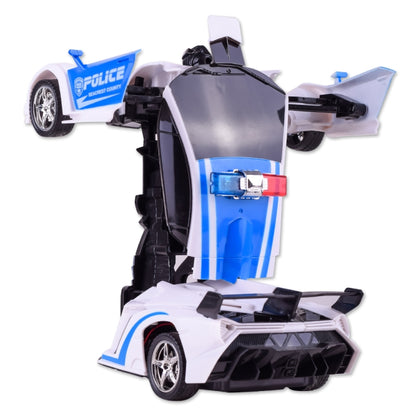 1023 4 Channels Remotely Deformed Car Police Model Car Toy Car by bashfashion
