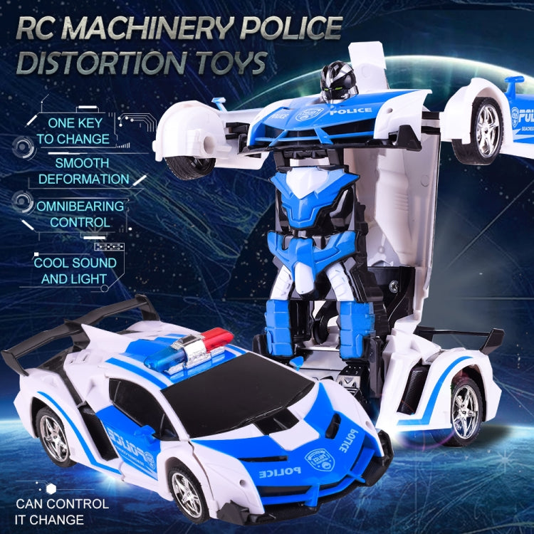 1023 4 Channels Remotely Deformed Car Police Model Car Toy Car by bashfashion