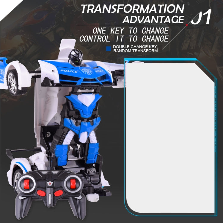 1023 4 Channels Remotely Deformed Car Police Model Car Toy Car by bashfashion
