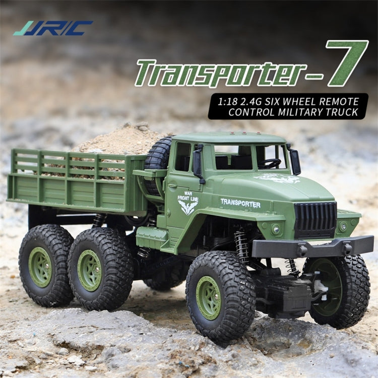 JJR/C 1:18 2.4Ghz 4 Channel Remote Control Dongfeng 7 Six-wheeled Armor Truck Vehicle Toy(Green) by JJR/C