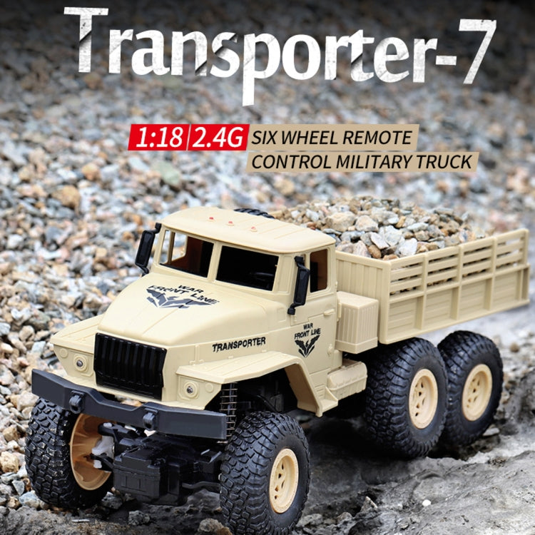 JJR/C 1:18 2.4Ghz 4 Channel Remote Control Dongfeng 7 Six-wheeled Armor Truck Vehicle Toy(Yellow) by JJR/C