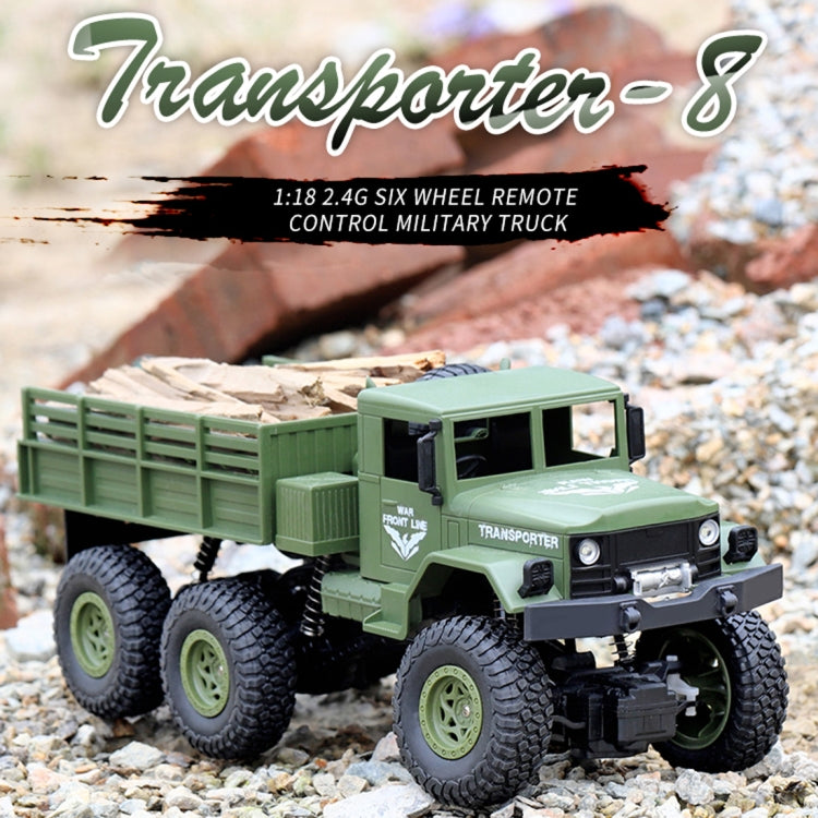 JJR/C 1:18 2.4Ghz 4 Channel Remote Control Dongfeng 8 Six-wheeled Armor Truck Vehicle Toy(Green) by JJR/C