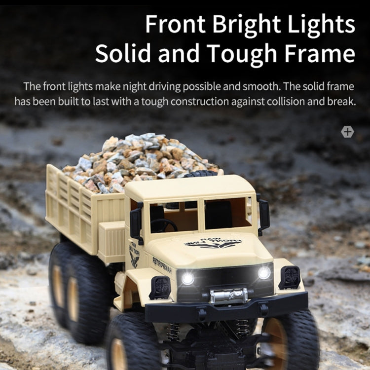 JJR/C 1:18 2.4Ghz 4 Channel Remote Control Dongfeng 8 Six-wheeled Armor Truck Vehicle Toy(Yellow) by JJR/C