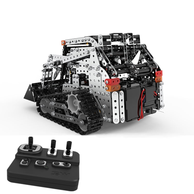 MoFun SW(RC)-008 2.4G Wireless Remote Control 10-channel Caterpillar Forklift Children DIY Stainless Steel Assembled Toy by MoFun