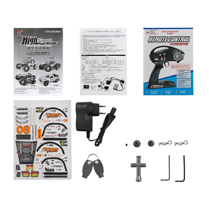 FY-08 Brushless Version 2.4G Remote Control Off-road Vehicle 1:12 Four-wheel Drive Short Truck High-speed Remote Control Car, EU Plug (Orange) by bashfashion