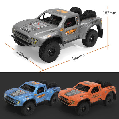 FY-08 Brushless Version 2.4G Remote Control Off-road Vehicle 1:12 Four-wheel Drive Short Truck High-speed Remote Control Car, EU Plug (Grey) by bashfashion