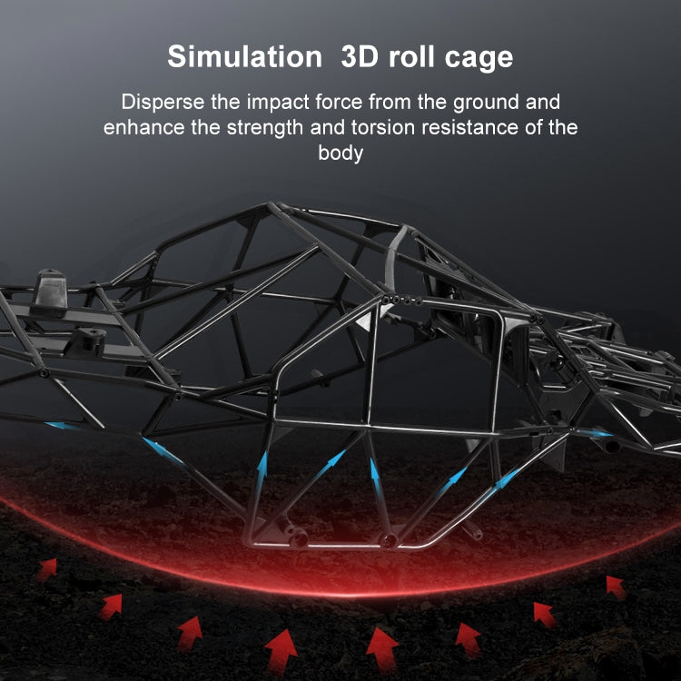 FY-08 Brushless Version 2.4G Remote Control Off-road Vehicle 1:12 Four-wheel Drive Short Truck High-speed Remote Control Car, EU Plug (Grey) by bashfashion