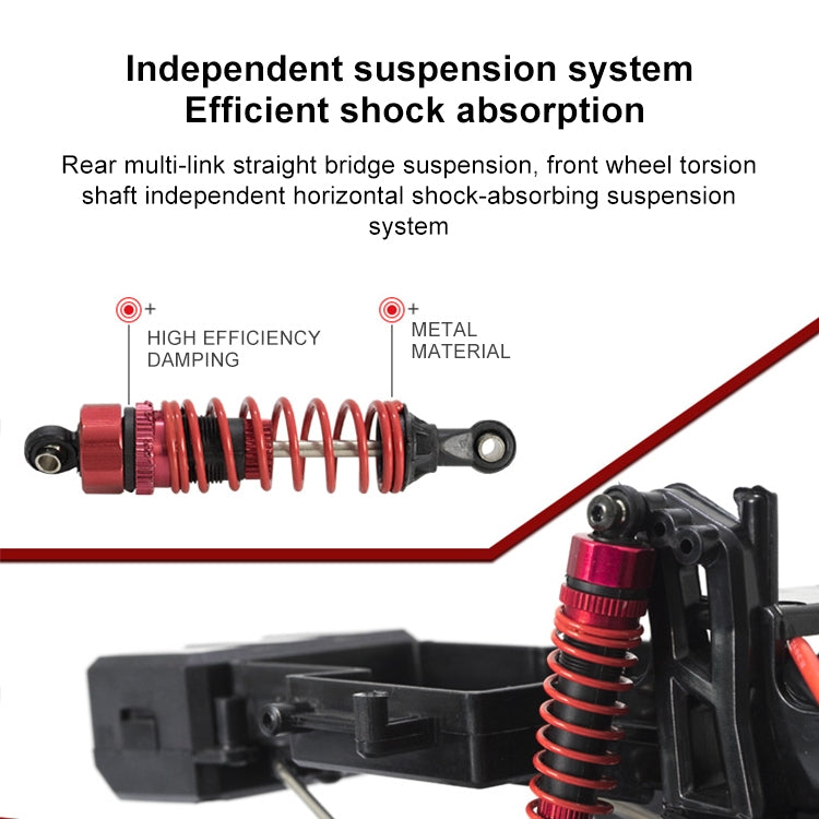 FY-08 Brushless Version 2.4G Remote Control Off-road Vehicle 1:12 Four-wheel Drive Short Truck High-speed Remote Control Car, EU Plug (Grey) by bashfashion