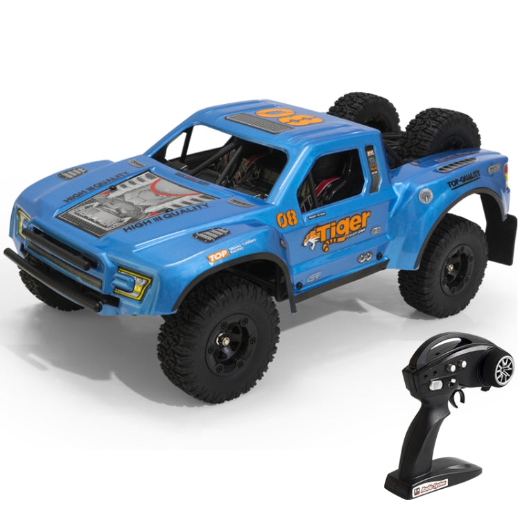 FY-08 Brushless Version 2.4G Remote Control Off-road Vehicle 1:12 Four-wheel Drive Short Truck High-speed Remote Control Car, EU Plug (Blue) by bashfashion