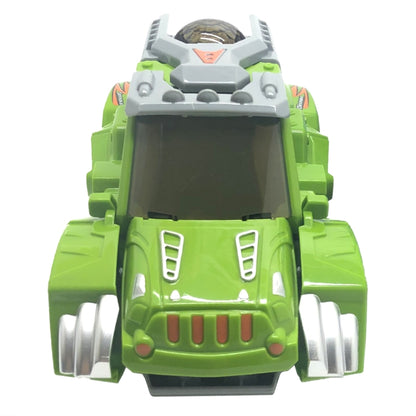 HG-882 Electric Dinosaur Deformation Car Toy Universal Light Music Toy (Green) by bashfashion