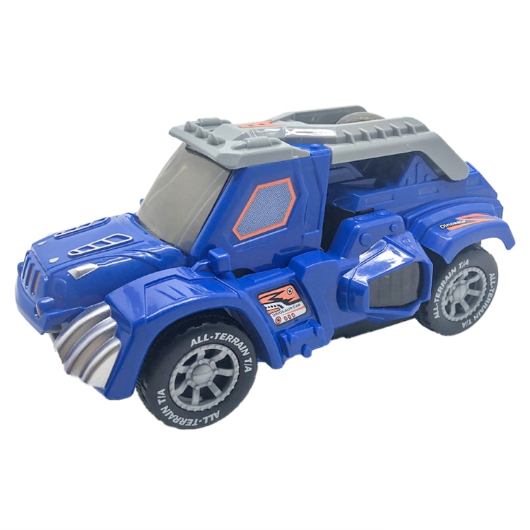 HG-882 Electric Dinosaur Deformation Car Toy Universal Light Music Toy (Blue) by bashfashion