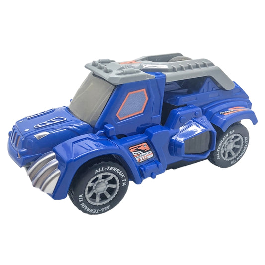 HG-882 Electric Dinosaur Deformation Car Toy Universal Light Music Toy (Blue) by bashfashion