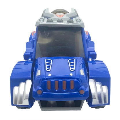 HG-882 Electric Dinosaur Deformation Car Toy Universal Light Music Toy (Blue) by bashfashion