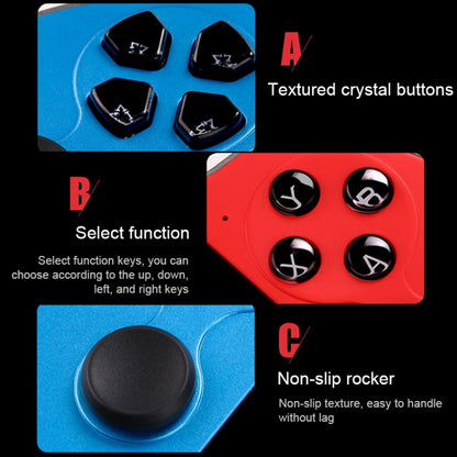 Powkiddy X12 Plus Retro Classic Games Handheld Game Console with 7 inch HD Screen & 16GB Memory, Support MP4 / E-book (Red + Blue) by bashfashion