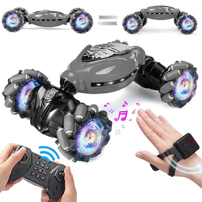 YDJ-D876 Gesture Sensing RC Stunt Car (Grey) by bashfashion