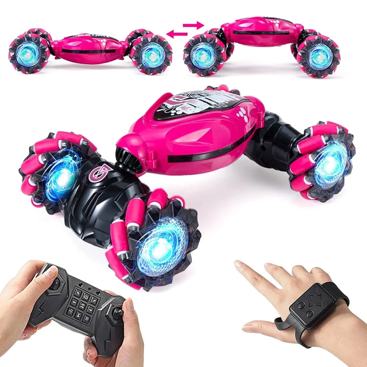 YDJ-D876 Gesture Sensing RC Stunt Car (Red) by bashfashion