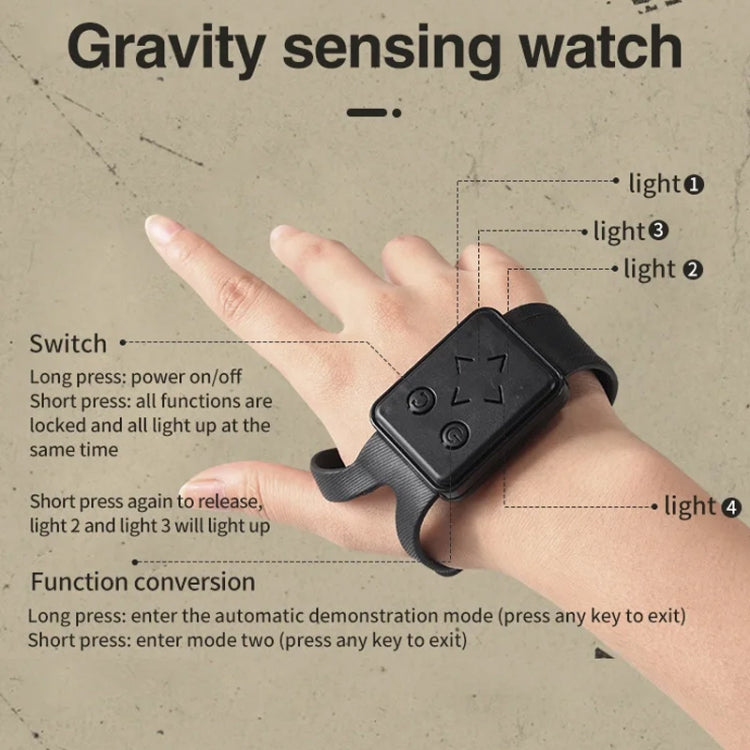 YDJ-D876 Gesture Sensing RC Stunt Car (Grey) by bashfashion