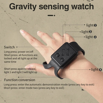 YDJ-D876 Gesture Sensing RC Stunt Car (Grey) by bashfashion