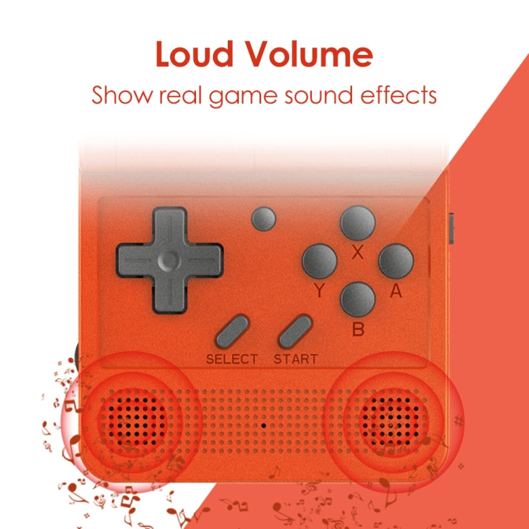 Powkiddy V90 3.0 inch IPS Screen 64-bit Retro Handheld Game Console with 16GB Memory (Yellow) by bashfashion