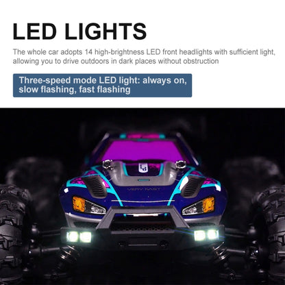 SCY-16101 2.4G 1:16 Electric 4WD RC Monster Truck Coupe Car Toy (Blue) by bashfashion