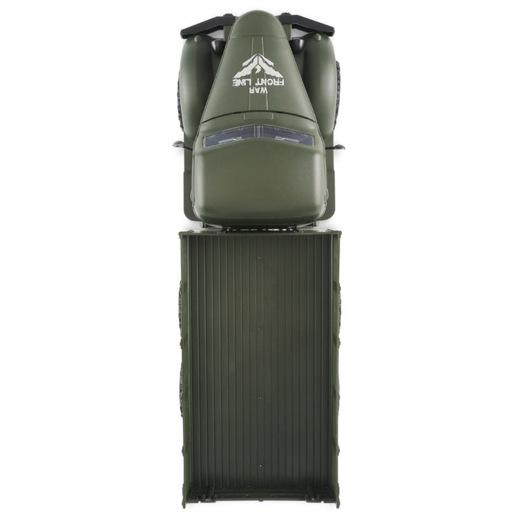 JJR/C Q60 Transporter-1 Full Body 1:16 Mini 2.4GHz RC 6WD Tracked Off-Road Military Truck Car Toy(Army Green) by JJR/C