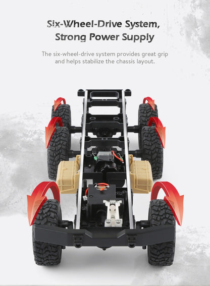 JJR/C Q60 Transporter-1 Full Body 1:16 Mini 2.4GHz RC 6WD Tracked Off-Road Military Truck Car Toy(Army Green) by JJR/C