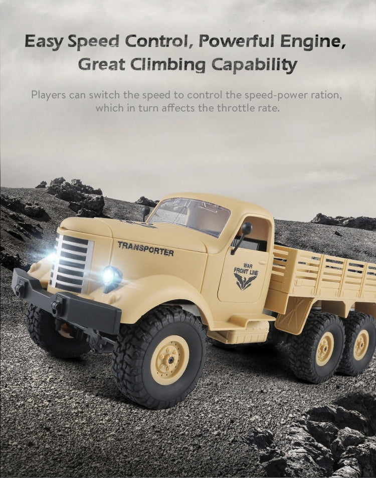 JJR/C Q60 Transporter-1 Full Body 1:16 Mini 2.4GHz RC 6WD Tracked Off-Road Military Truck Car Toy(Army Green) by JJR/C