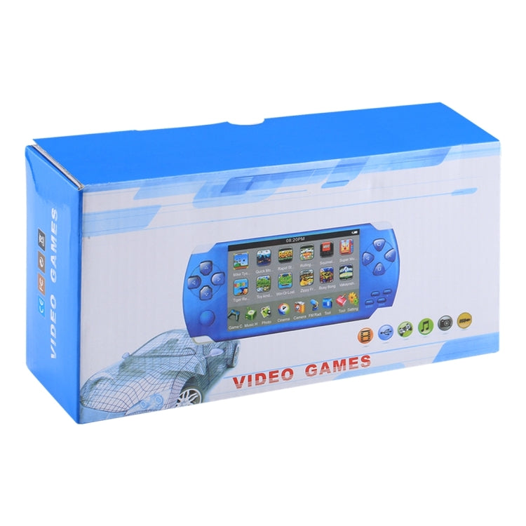X6 4.3 inch Screen Retro Portable Game Console with 3MP Camera, Built-in 10000 Games, Supports E-book / Recording / Music Playing / Video Playing(Blue) by bashfashion