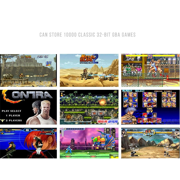 X6 4.3 inch Screen Retro Portable Game Console with 3MP Camera, Built-in 10000 Games, Supports E-book / Recording / Music Playing / Video Playing(Blue) by bashfashion