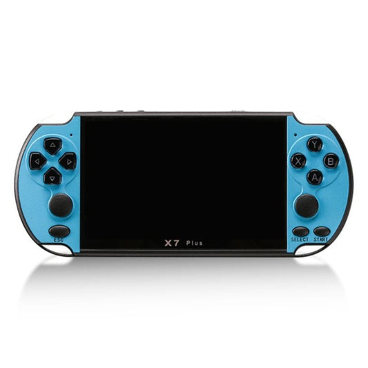 X7 Plus Retro Classic Games Handheld Game Console with 5.1 inch HD Screen & 8G Memory, Support MP4 / ebook(Blue) by bashfashion