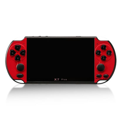 X7 Plus Retro Classic Games Handheld Game Console with 5.1 inch HD Screen & 8G Memory, Support MP4 / ebook(Red) by bashfashion
