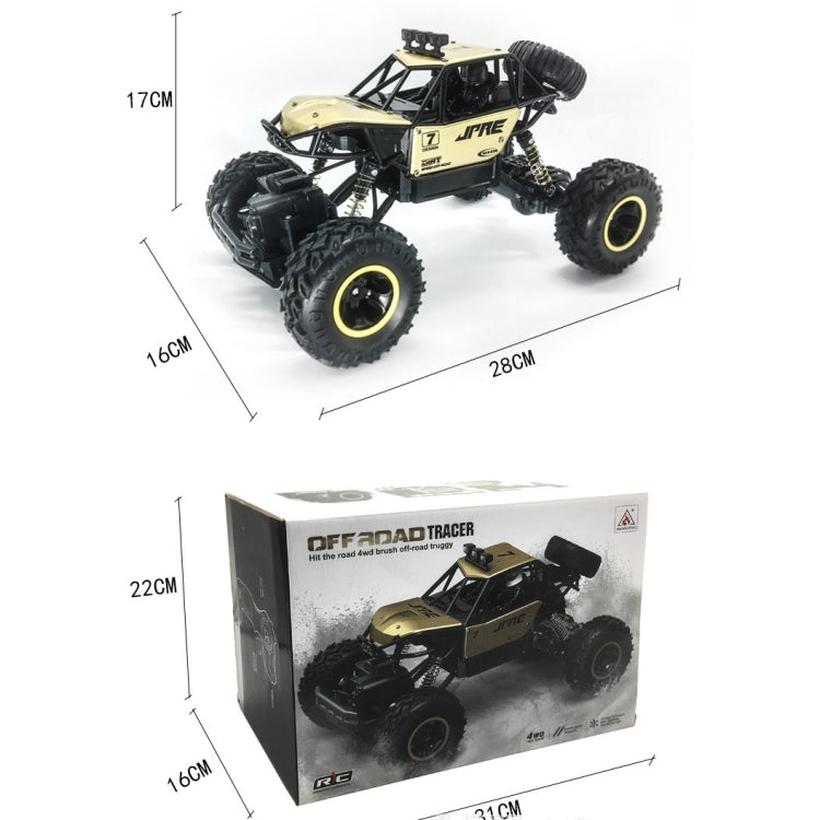 HD6241 1:16 Mountain-climbing Four-wheel Children Remote-controlled Off-road Vehicle Toy(Black) by bashfashion