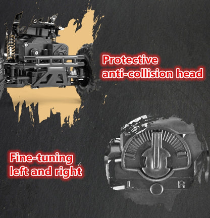 HD6241 1:16 Mountain-climbing Four-wheel Children Remote-controlled Off-road Vehicle Toy(Silver) by bashfashion