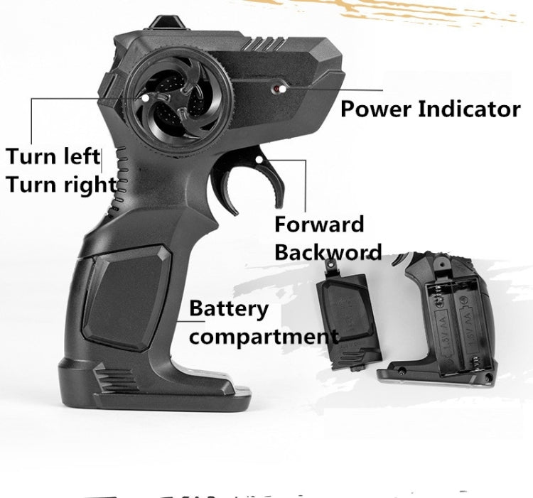 HD6241 1:16 Mountain-climbing Four-wheel Children Remote-controlled Off-road Vehicle Toy(Silver) by bashfashion