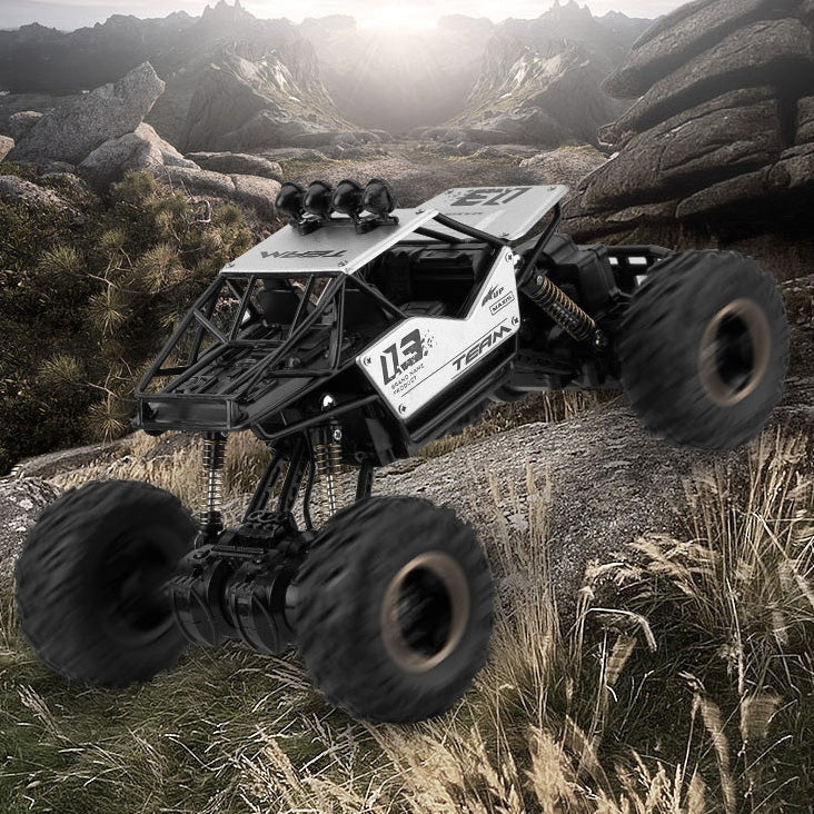 HD6141 1:16 Mountain-climbing Four-wheel Children Remote-controlled Off-road Vehicle Toy(Black) by bashfashion