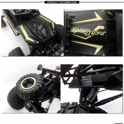 HD609 1:8 Oversized Alloy Climbing Car Off-road Remote Control Vehicle Toy(Black) by bashfashion