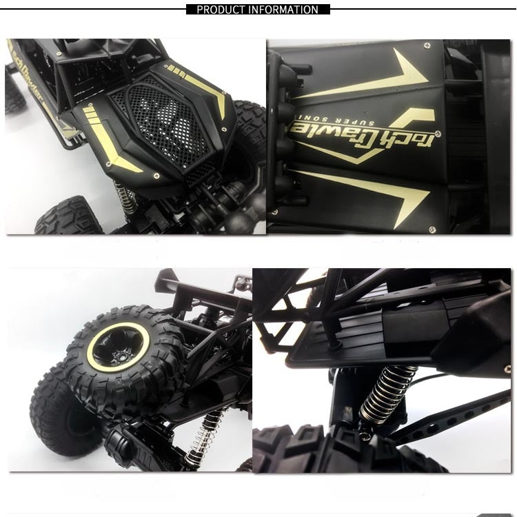 HD609 1:8 Oversized Alloy Climbing Car Off-road Remote Control Vehicle Toy(Gold) by bashfashion