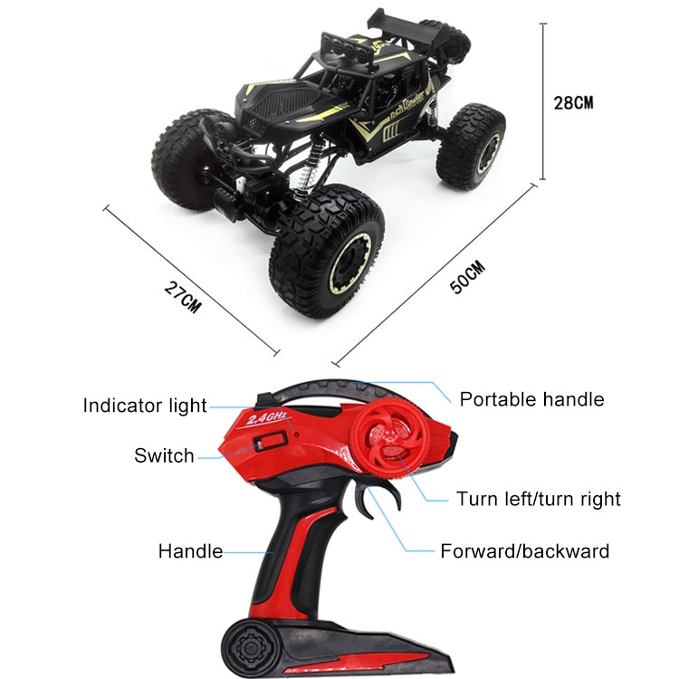 1:8 Alloy Remote Control Climbing Car Off-road Vehicle Toy (Black) by bashfashion