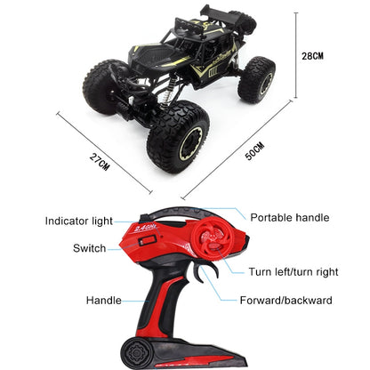 1:8 Alloy Remote Control Climbing Car Off-road Vehicle Toy (Black) by bashfashion