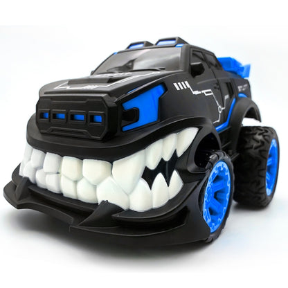HD885J Devil Tooth Shape 360 Degree Upright Rotation Stunt Remote Control Car Electric Vehicle Toy (Blue) by bashfashion