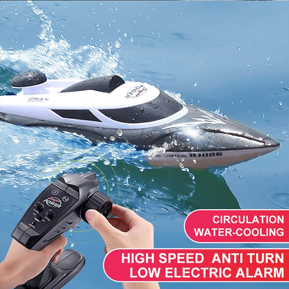 HongXunJie HJ806 2.4Ghz Water Cooling High Speed Racing Boats with Remote Controller, Auto Flip Function, 200m Control Distance(Red) by bashfashion