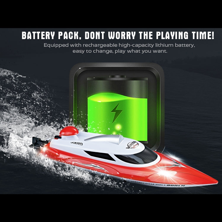 HongXunJie HJ806 2.4Ghz Water Cooling High Speed Racing Boats with Remote Controller, Auto Flip Function, 200m Control Distance(Red) by bashfashion