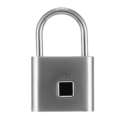 Stainless Steel Automatic Intelligent Fingerprint Padlock Electronic Lock, 10 Fingerprint Edition(Silver) by bashfashion