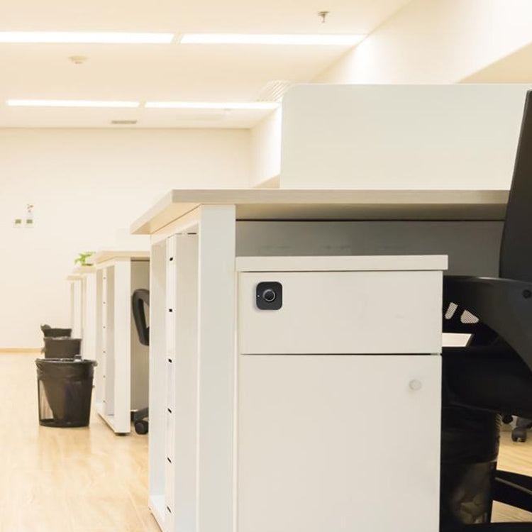 BP01-A Micro USB Charging Triple Drawer Left Hand Unlocking Smart Semiconductor Fingerprint Lock(Black) by bashfashion