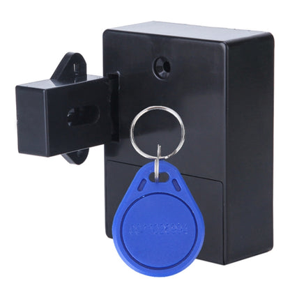 T3 ABS Magnetic Card Induction Lock Invisible Single Open Cabinet Door Lock (Black) by bashfashion
