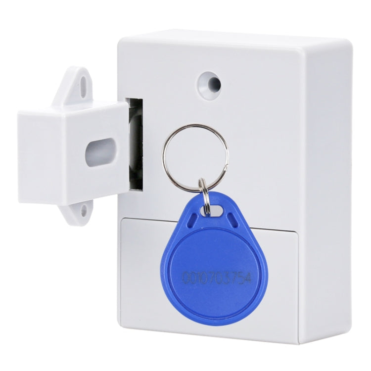 T3 ABS Magnetic Card Induction Lock Invisible Single Open Cabinet Door Lock (White) by bashfashion