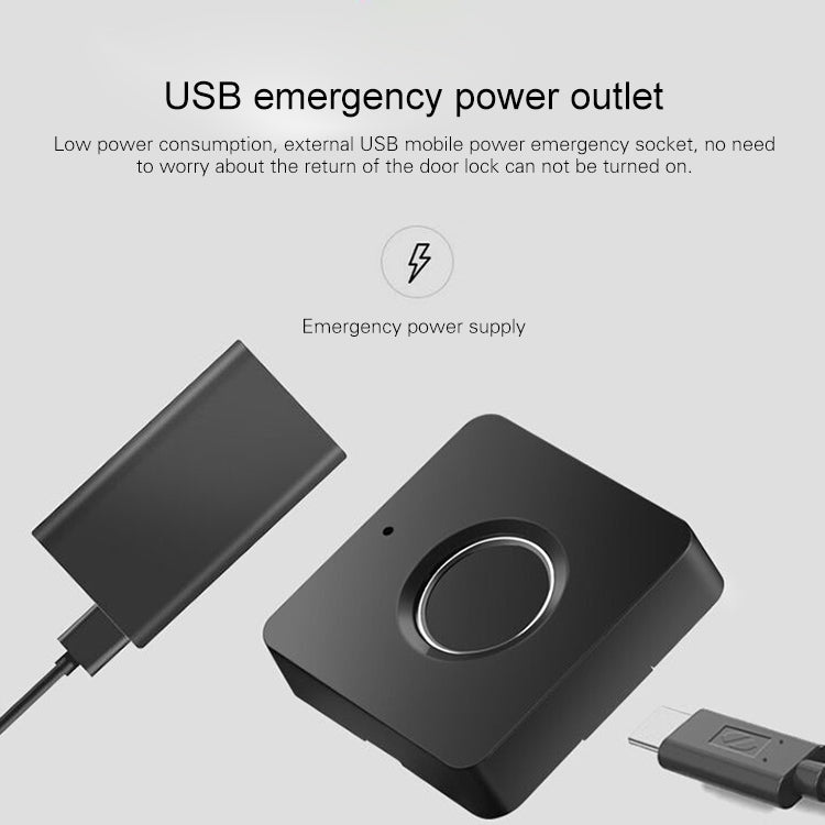 T4 Micro USB Charging Drawer Cabinet Door ABS Smart Fingerprint Lock by bashfashion