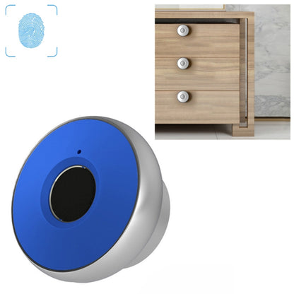 T5 Handle Version Aluminum Alloy Panel Fingerprint Drawer Lock(Blue) by bashfashion